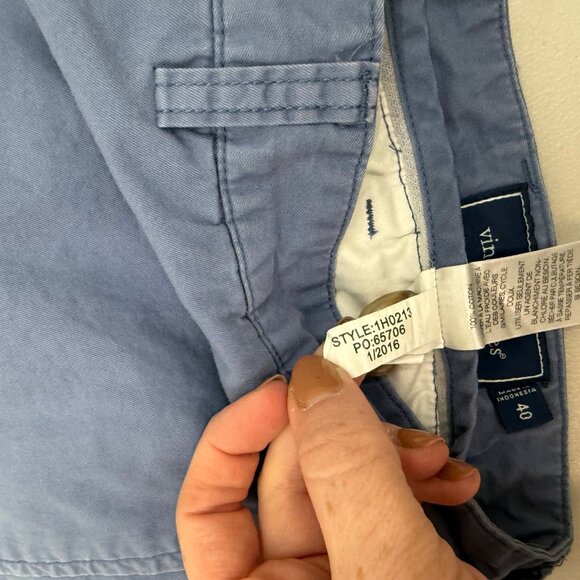 Vineyard Vines Blue Summer Twill Club Chino 9" Cotton Shorts 1H0213 Mens size 40 - Picture 4 of 9